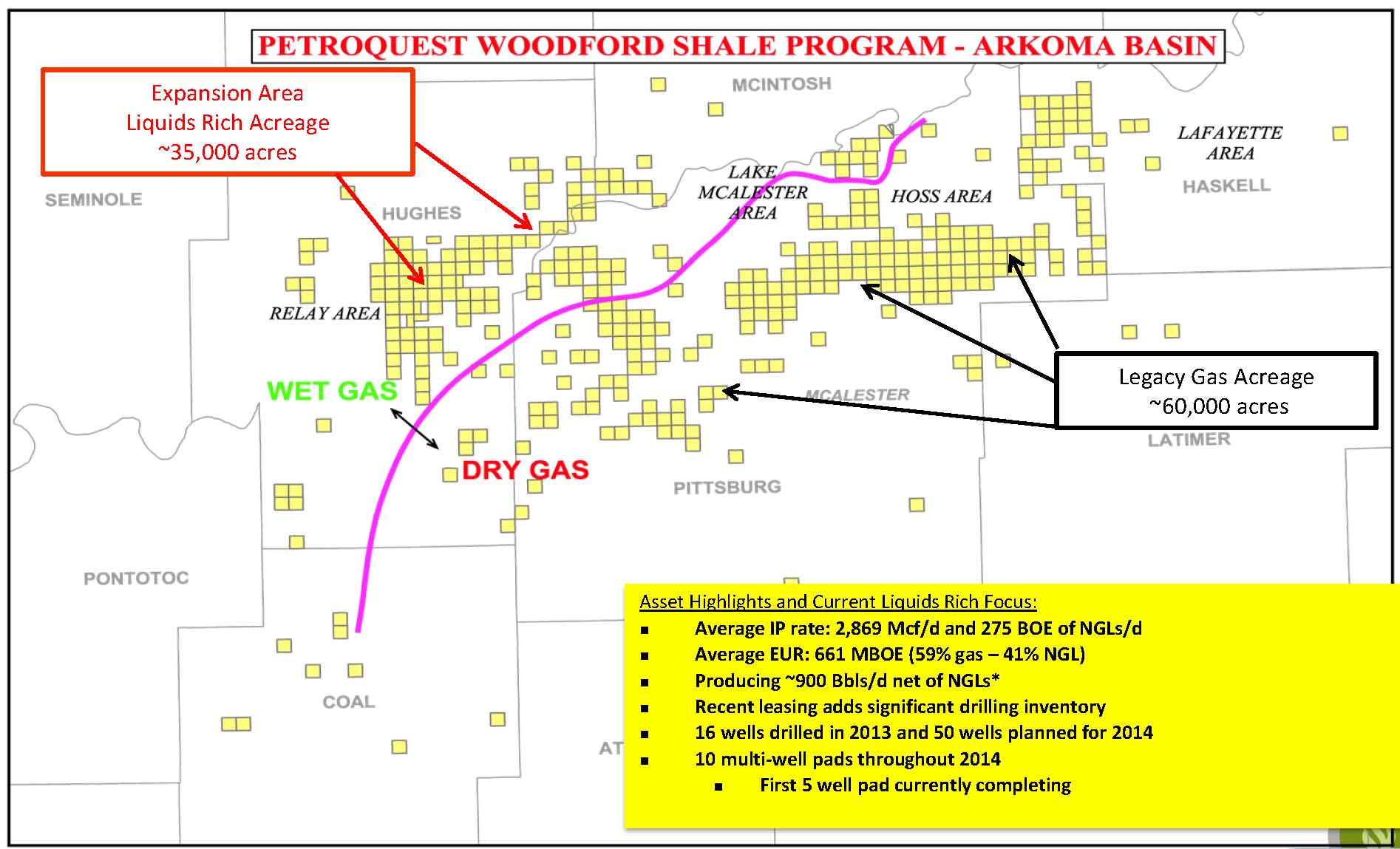 PetroQuest Energy Nearly Doubles Proved Reserves in 2013; Prepares for Production Boost in 2014