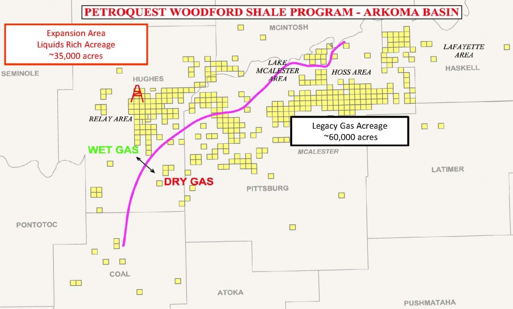 PetroQuest Increases Quarterly Revenue and Sales; Woodford Project Continues to Exceed Company Expectations