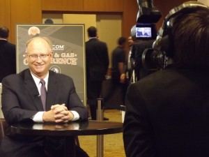 Rick Muncrief, CEO of WPX Energy, prepares for an interview with CNBC