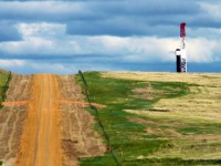 A rig site in North Dakota