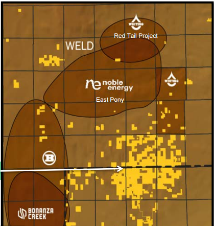 Companies operating in NE Weld County, Source: Synergy Resources
