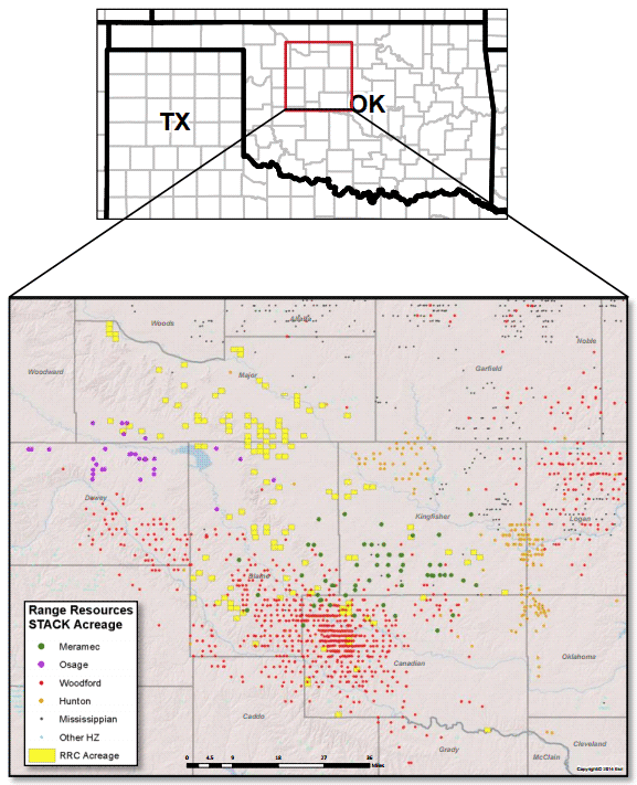 Range Resources STACK Acreage rrc-stack