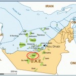Bab marked on a map of the UAE