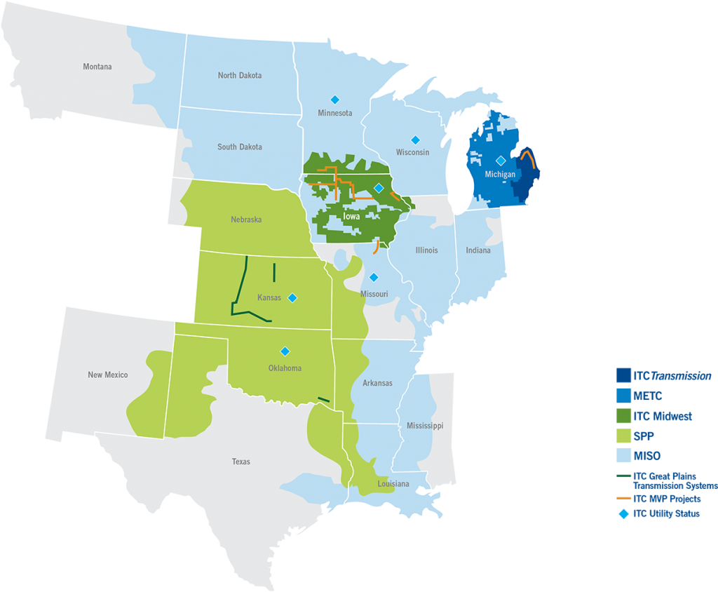 Utilities map