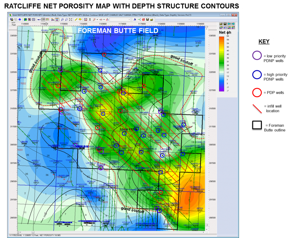 SAMSON FOREMAN BUTTE POROSITY MAP