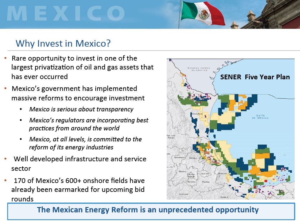 Mexico Onshore Oil and Gas Auction Elevates to Round 2.2 Mexico Onshore Oil and Gas Auction Elevates to Round 2.2