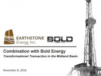 Earthstone Energy Transforms itself with “Up-C” Midland Transaction
