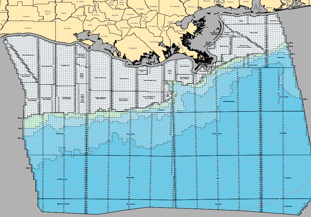 gulf of mexico block map U S To Offer 48 Million Acres In Its Last Central Gulf Of Mexico gulf of mexico block map