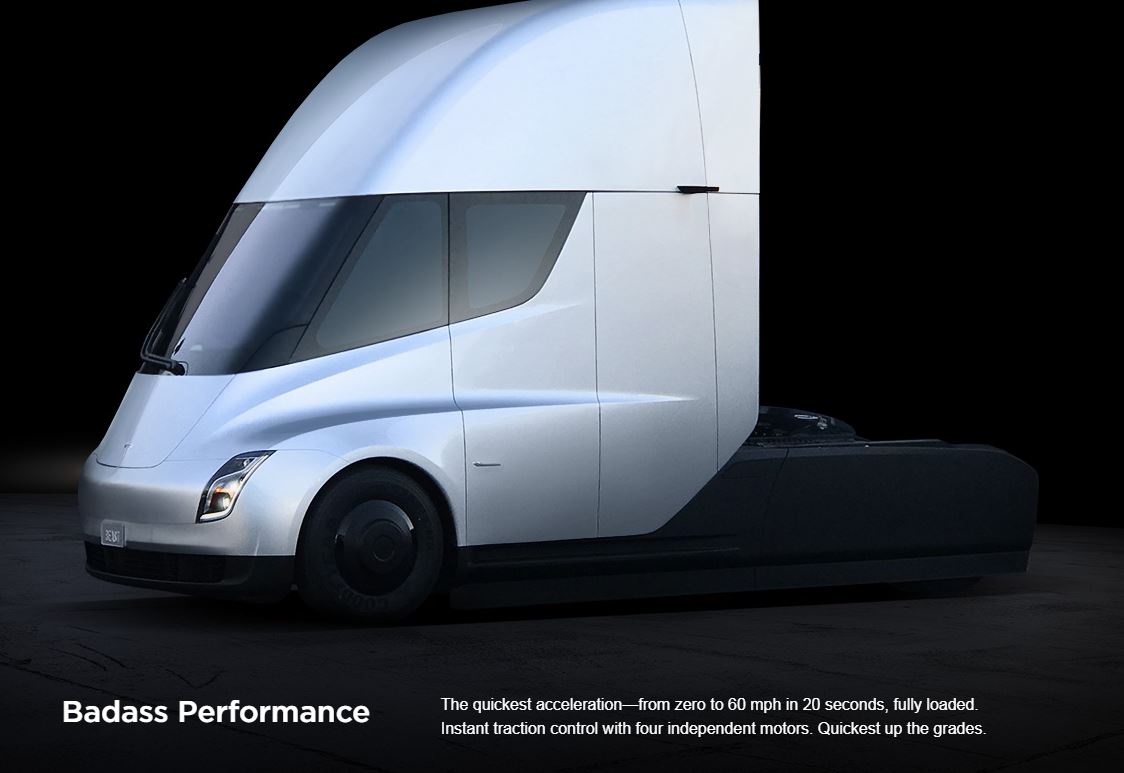 Tesla Publishes Electric Semi-Truck Price at $150,000 - $200,000