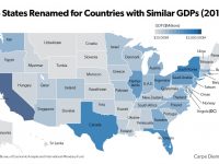 Size Matters: Map Replaces State Names with the Countries whose Economies are of Comparable Size