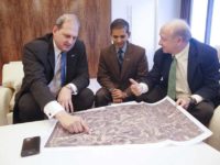 Langtry Meyer, Chief Operating Officer with Texas LNG Vivek Chandra , CEO of Texas LNG and William S. Garner, Jr. with Greenberg Traurig in Houston, TX on Friday, October 16, 2015.
Photo: Thomas B. Shea