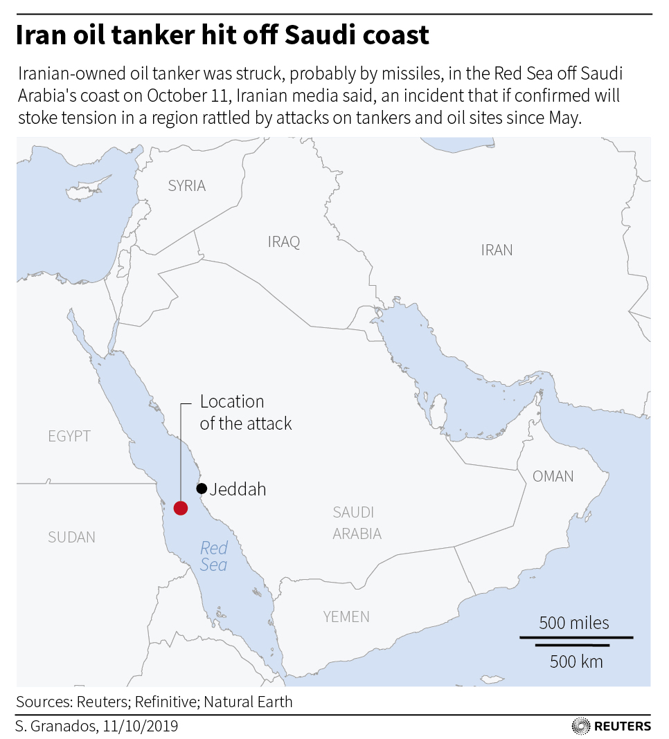 Iranian oil tanker hit off Saudi coast, may have been missiles: Iran reports - oil and gas 360