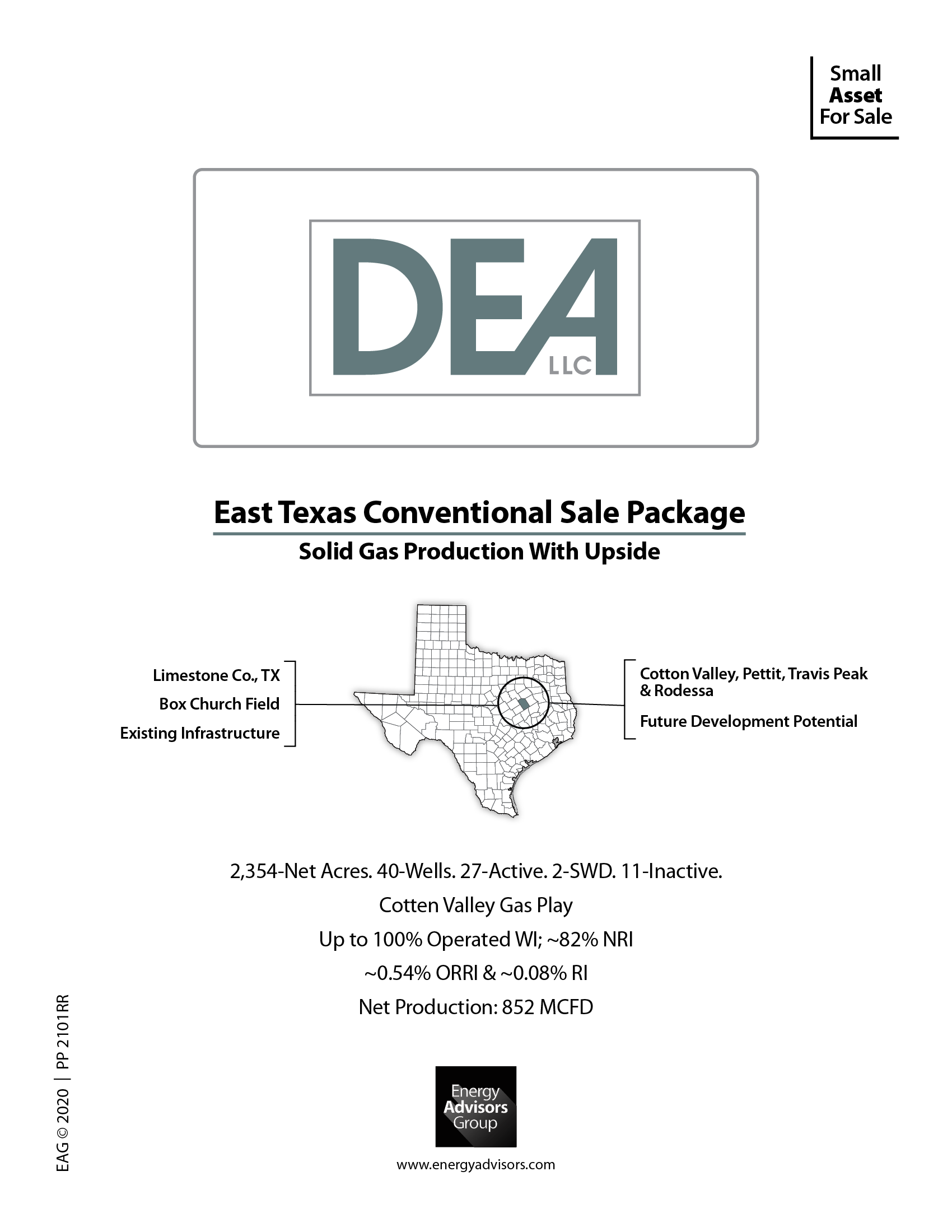 East Texas Conventional PO + ORRI - Energy Advisors Group