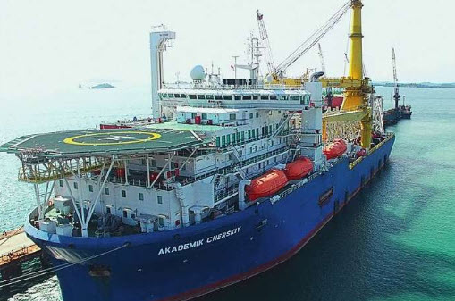 Russian pipe-laying vessel the Akademik Cherskiy Nord Stream 2 pipeline -oilandgas360