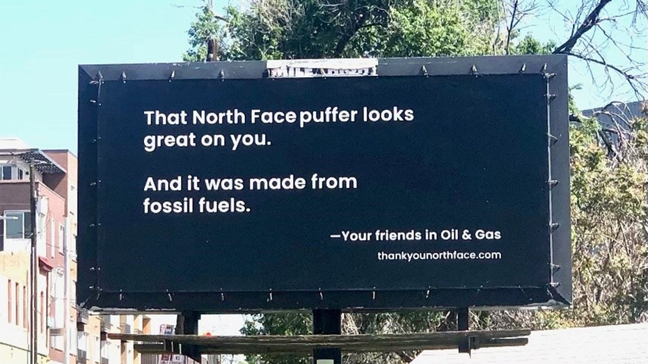 Oil and gas industry trolls North Face with new billboard campaign