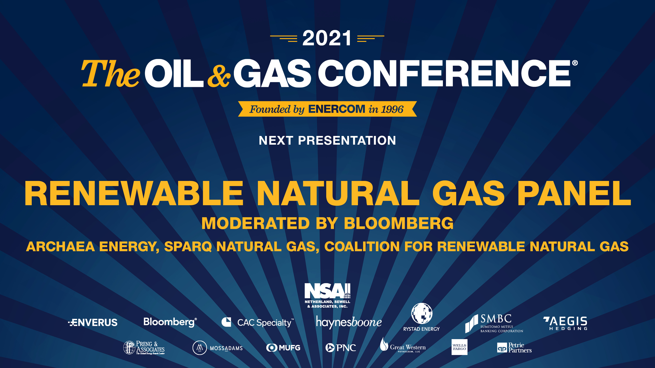 Exclusive: Renewable Natural Gas (RNG) Panel at The Oil & Gas Conference-oil and gas 360