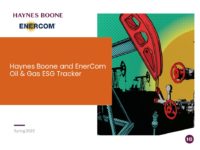 Haynes Boone and EnerCom Oil & Gas ESG Tracker