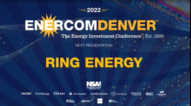 Exclusive: Ring Energy Corporation at EnerCom Denver-The Energy Investment Conference® - Vimarsana News