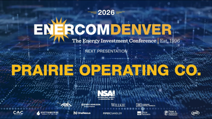 Exclusive: Prairie Operating Co at EnerCom Denver - The Energy Investment Conference 2026- oil and gas 360